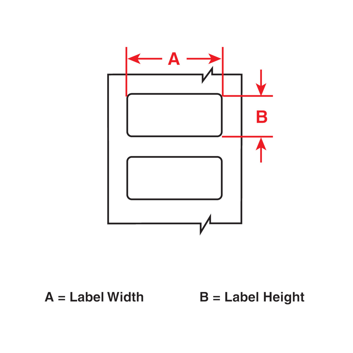 150027-J20-261-2595 Vinyl labels voor J2000-printer