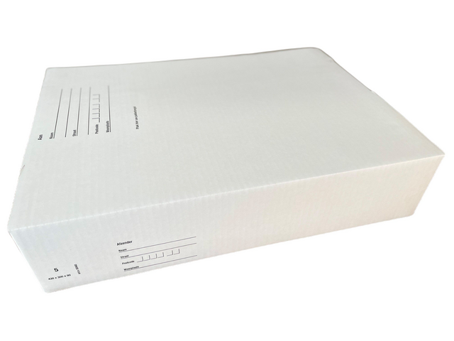 Postpakketbox IEZZY 5 430x300x90mm wit Postpakketbox IEZZY 5 430x300x90mm wit