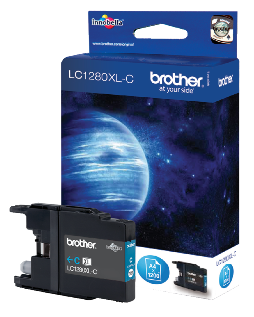Inktcartridge Brother LC-1280XLC blauw Inktcartridge Brother LC-1280XLC blauw