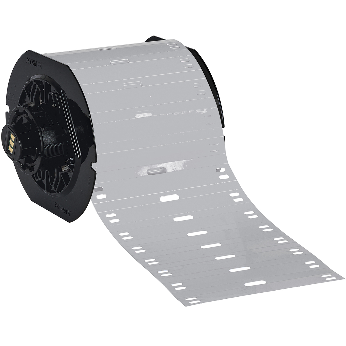 197550-B33-75x10-7598-SV Polyester kabeltag voor BBP33/i3300-printers, 75,00 mm (B) x 10,00 mm (H), Zilver