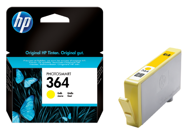Inktcartridge HP CB320EE 364 geel Inktcartridge HP CB320EE 364 geel