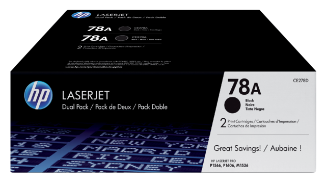 Toner cartridge HP CE278AD 78A black 2x Toner cartridge HP CE278AD 78A black 2x