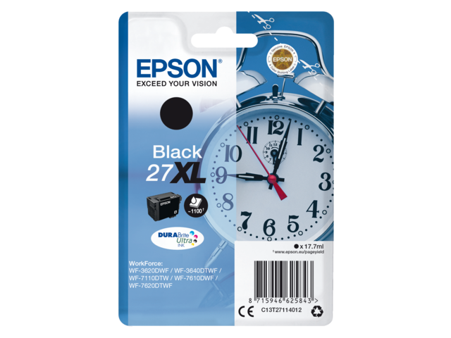 2666498 inkcartridge epson 27xl t2711 zwart