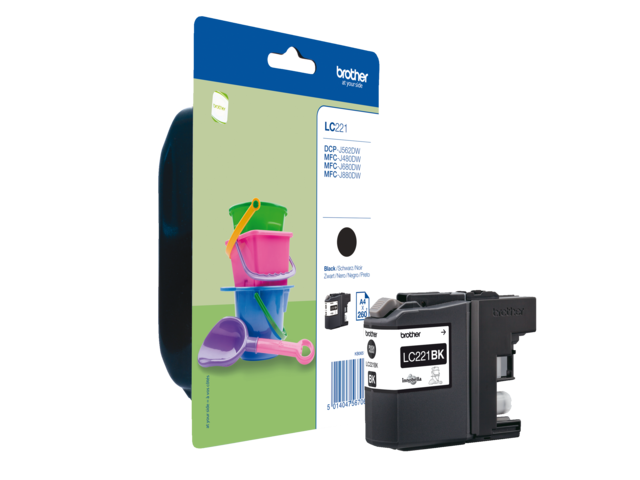 LC221BK inkcartridge brother lc-221 zwart