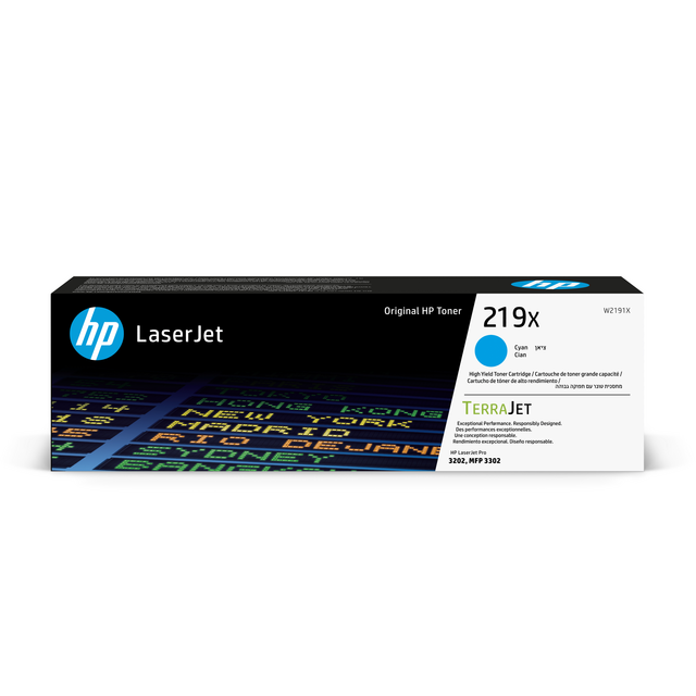 Toner cartridge HP W2191X 219X blue