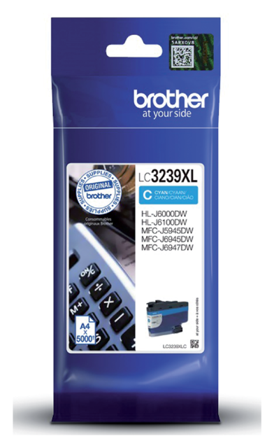 Inktcartridge Brother LC-3239XLC blauw Inktcartridge Brother LC-3239XLC blauw