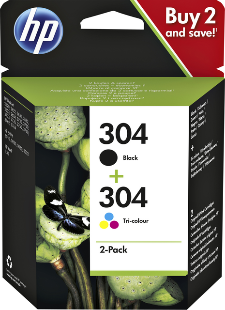 Ink cartridge HP 3JB05AE 304 black + color Ink cartridge HP 3JB05AE 304 black + color