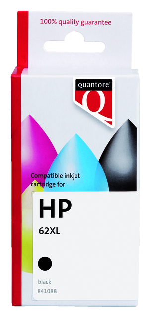 K20583PR inkcartridge quantore hp 62xl c2p05ae hc zwart