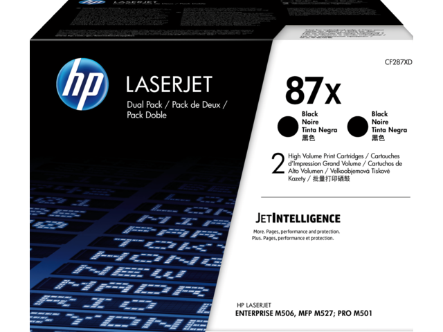 2719534 tonercartridge hp 87x cf287xd 18k zwart