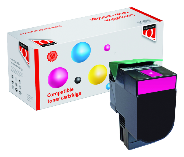 K15469PR tonercartridge quantore lex c540h2mg 2k rood