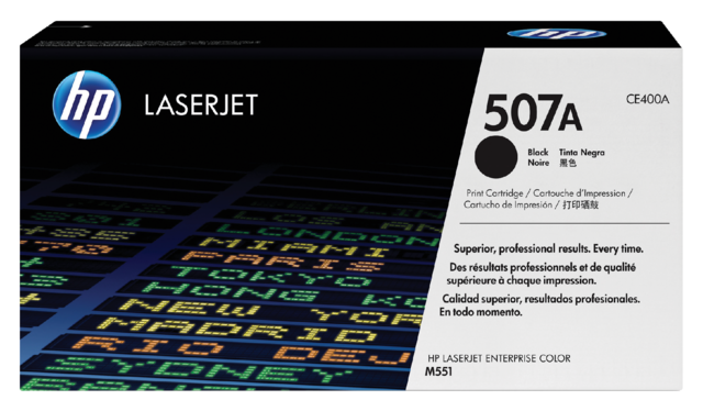 Toner cartridge HP CE400A 507A black Toner cartridge HP CE400A 507A black