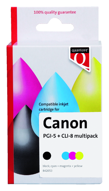 K10297PR inkcartridge quantore can pgi-5 cli-8 zwart 3 kl