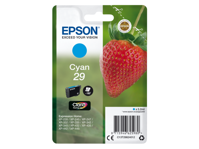 2666522 inkcartridge epson 29 t2982 blauw