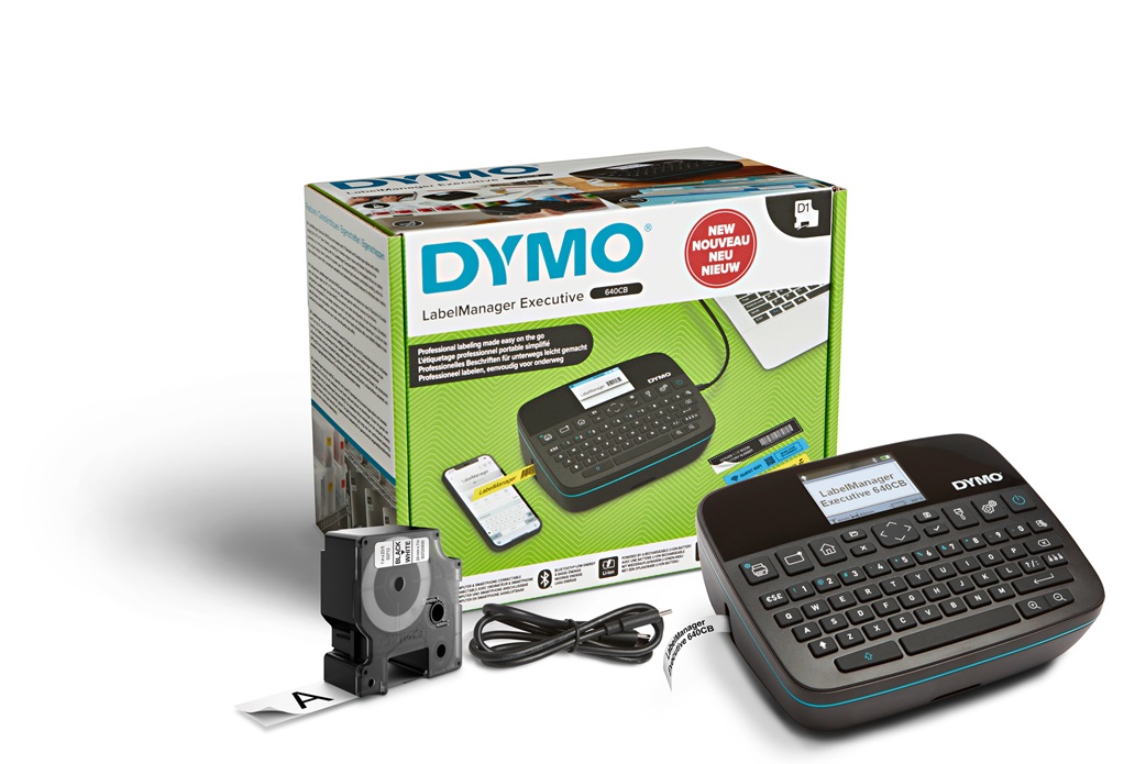 Dymo LabelManager Executive 640CB draagbaar QWERTY 24mm zwart Dymo LabelManager Executive 640CB draagbaar QWERTY 24mm zwart