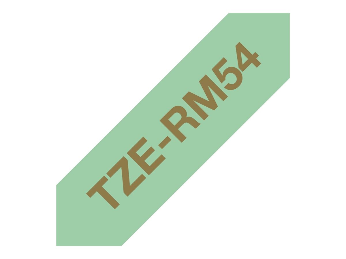 TZE-RM54 stoffen lint goud op mintgroen, 24mm x 4m