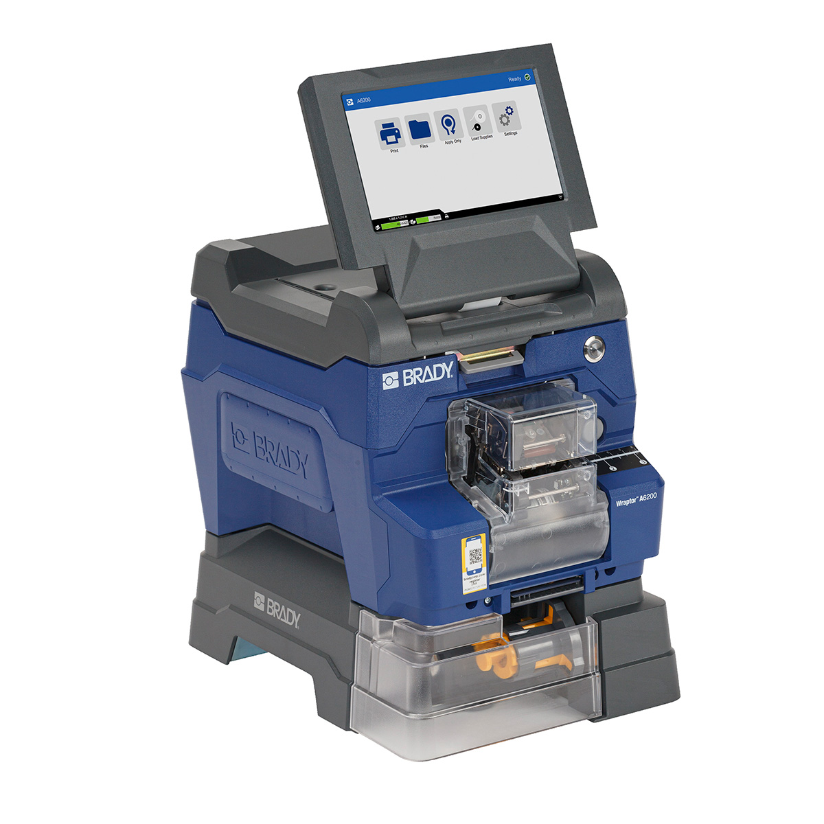 BradyPrinter Wraptor A6200 Printerapplicator voor wikkellabels en rewinderkit WIFI