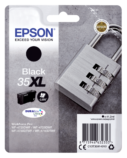 2783015 inkcartridge epson 35xl t3591 zwart hc
