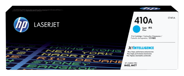 Toner cartridge HP CF411A 410A blue Toner cartridge HP CF411A 410A blue
