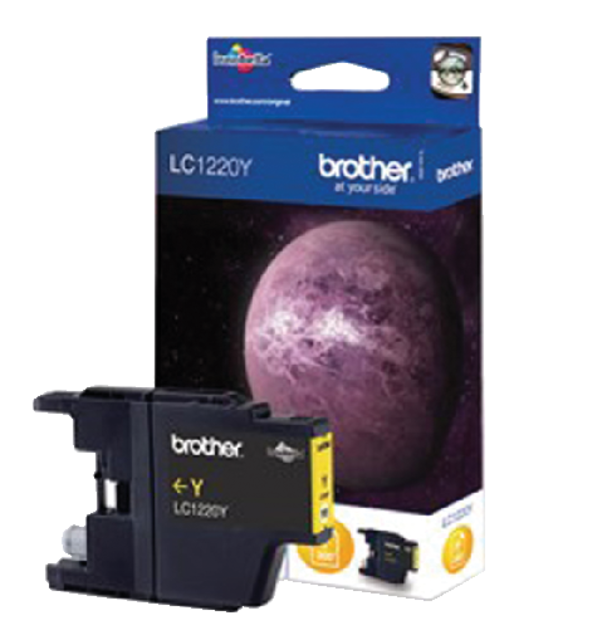 Inktcartridge Brother LC-1220Y geel Inktcartridge Brother LC-1220Y geel