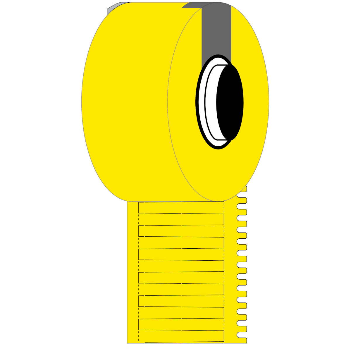 312191-M6-30x4.2-7596-YL DuraSleeve-inserts voor draadmarkering voor M611, M610 en M710