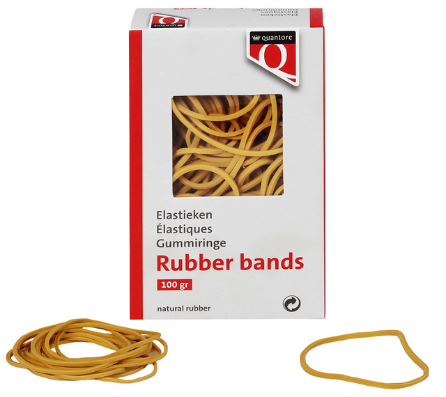Elastiek Quantore 22 100x1,5x1mm 100gram Elastiek Quantore 22 100x1,5x1mm 100gram