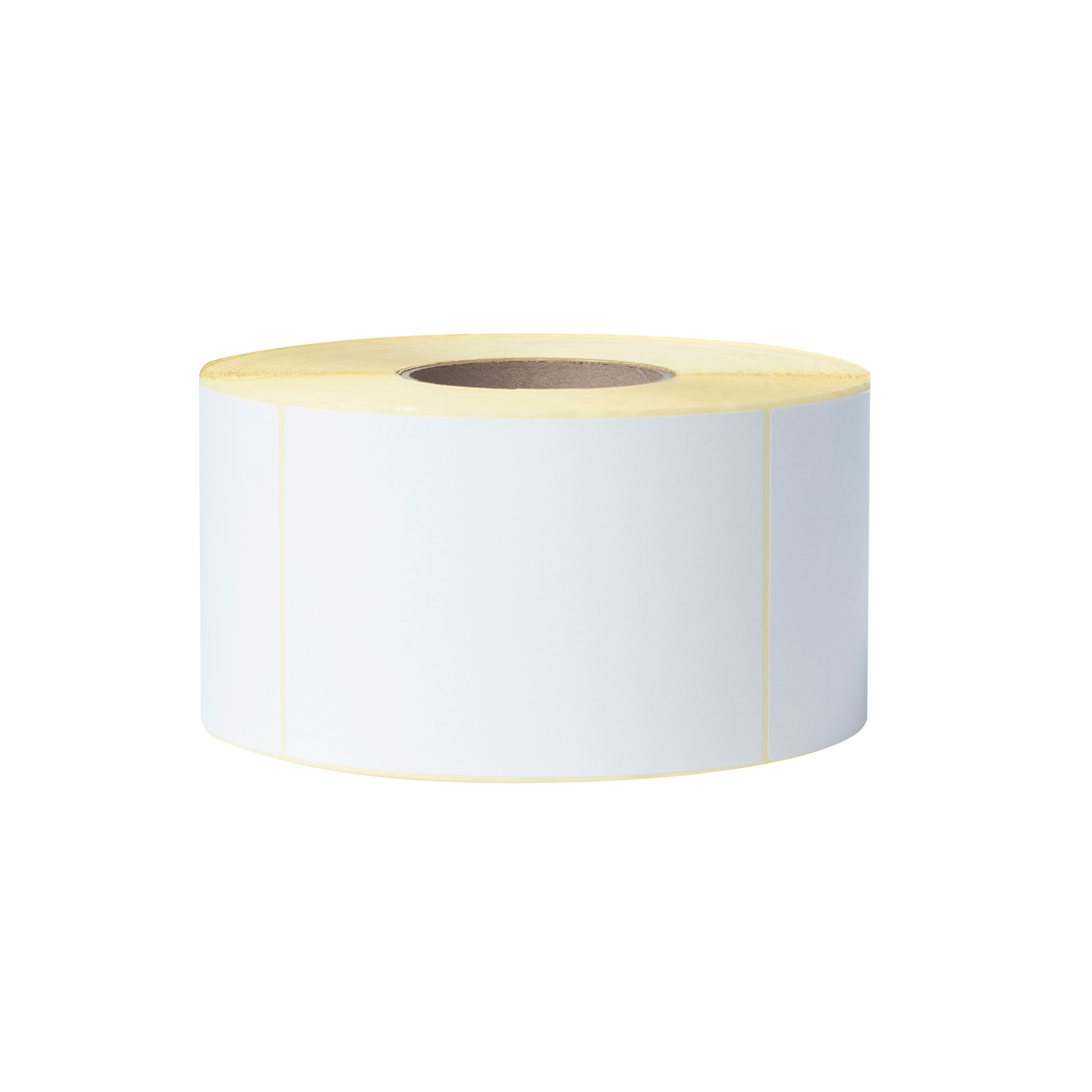 BUS-1J074102-121 Voorgestanste, thermo-transfer labelrol – ongecoat wit