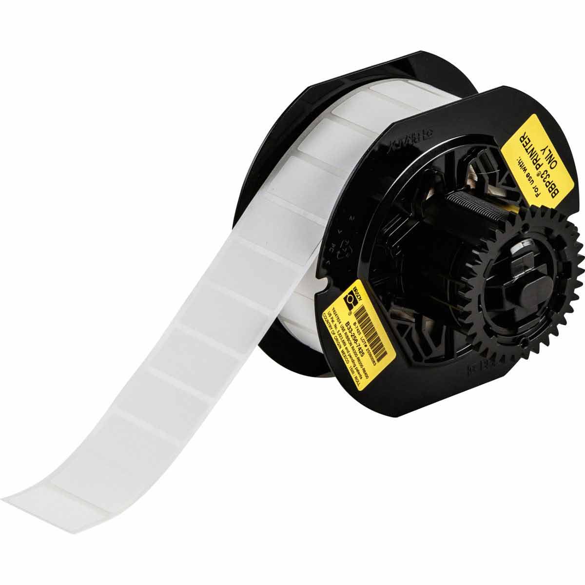 148671-B33-256-7425 Polypropyleenlabels voor de BBP33/i3300 printer, 33,02 mm (B) x 15,24 mm (H), Wit