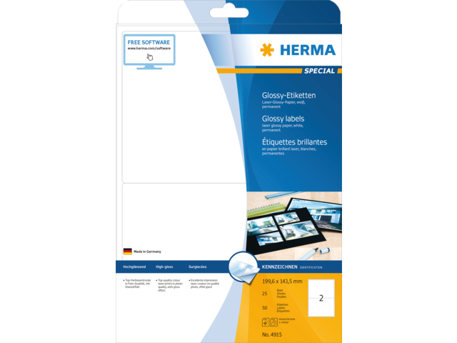 4915 etiket herma 4915 199.6x143.5mm 50st