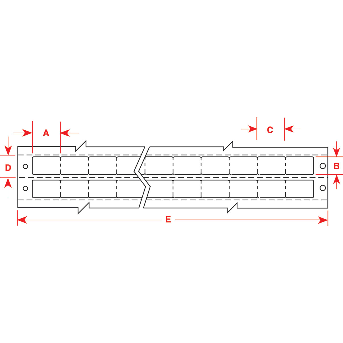 017054_DAT-173-619-10 DaTab Dot Matrix Beprintbare Labels, 6,35 mm (B) x 6,35 mm (H), Wit