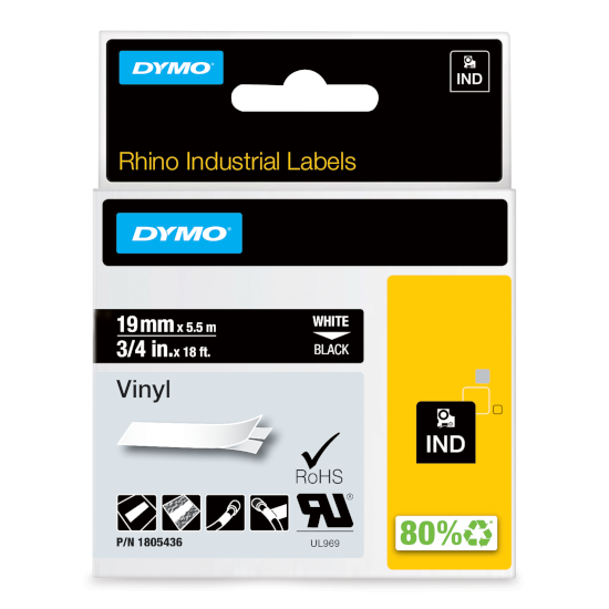 Dymo RHINO 1805436 vinyl verpakking Dymo RHINO 1805436 vinyl verpakking