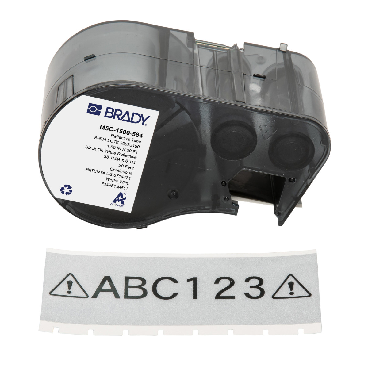 170937-M5C-1500-584 Labels voor de M510/BMP51/M511 labelprinter