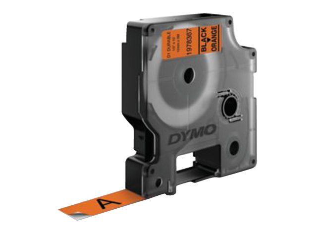 Dymo 1978367 duurzame D1 tape zwart op oranje 12mm Dymo 1978367 duurzame D1 tape zwart op oranje 12mm