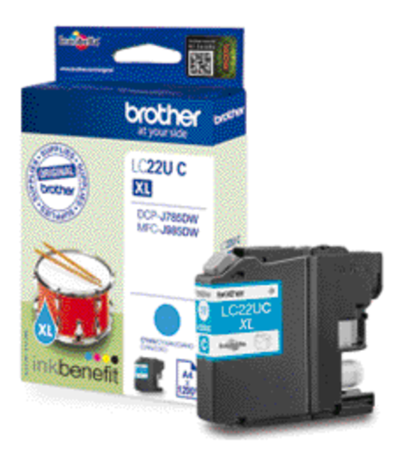LC22UCBP inkcartridge brother lc-22u blauw