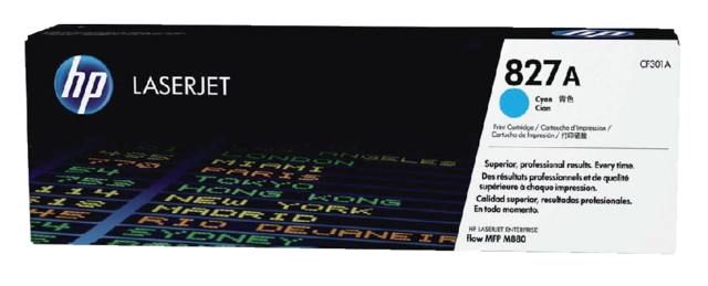 Toner cartridge HP CF301A 827A blue
