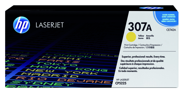 Toner cartridge HP CE742A 307A yellow