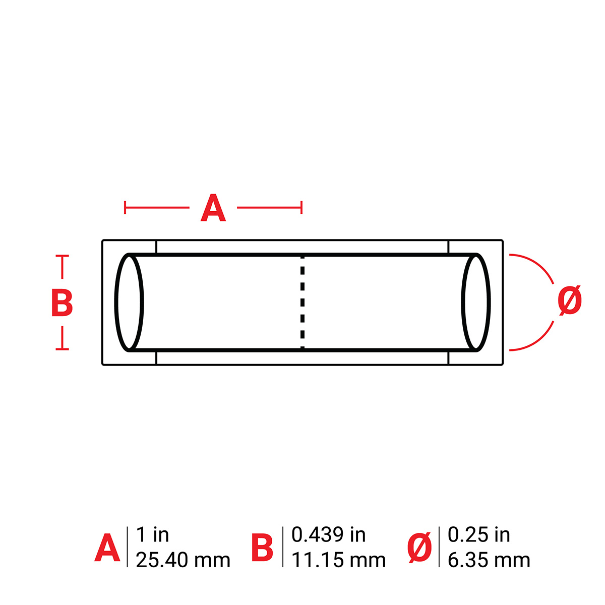 011214-3PS-250-2-WT-2 PermaSleeve krimpkousen