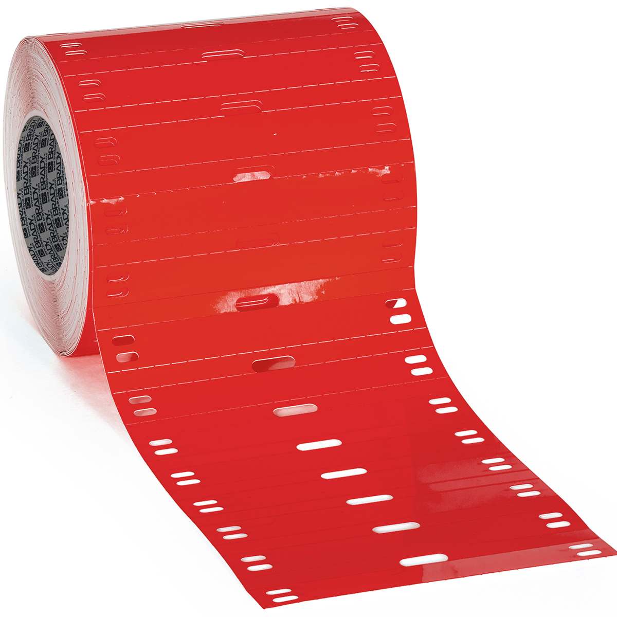 196723-THT-7510-7598-RD Polyester Kabeltag, 75,00 mm (B) x 10,00 mm (H), Rood