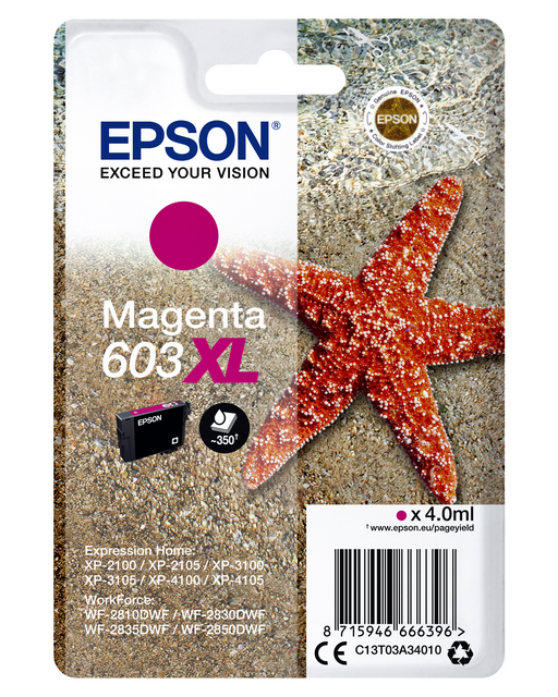 Inktcartridge Epson 603XL T03A3 rood Inktcartridge Epson 603XL T03A3 rood