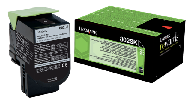 Tonercartridge Lexmark 80C2SK0 prebate zwart Tonercartridge Lexmark 80C2SK0 prebate zwart