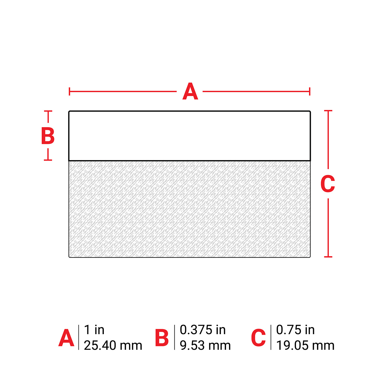 152084-M21-18-427 Zelflaminerende vinyllabels voor M210 en M211 draagbare labelprinters