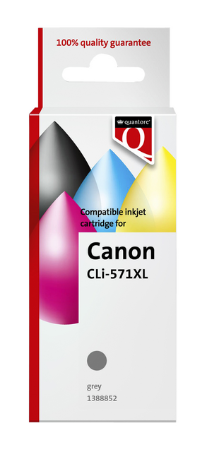Inktcartridge Quantore alternatief tbv Canon CLI-571XL grijs Inktcartridge Quantore alternatief tbv Canon CLI-571XL grijs